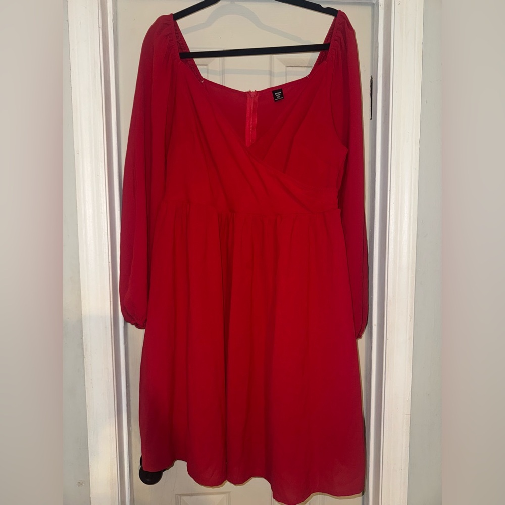 SHEIN Vibrant Red Blouse